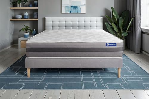 Actiflex Relax matratze 120x220cm + Bettgestell mit lattenrost - Dicke : 24cm - Taschenfederkern und Memory-Schaum - H3 Actiflex Relax matratze 120x220cm + Bettgestell mit lattenrost - Dicke : 24cm - Taschenfederkern und Memory-Schaum - H3 von Actisom