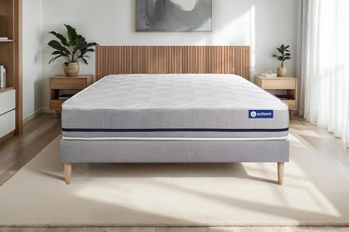 Actimemo Soft matratze 130x200cm + Bettgestell mit lattenrost - Dicke : 20cm - Memory-Schaum - H3 Actimemo Soft matratze 130x200cm + Bettgestell mit lattenrost - Dicke : 20cm - Memory-Schaum - H3 von Actisom