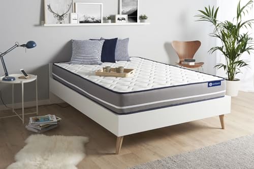 Actisom - Memoryschaum-Matratze 130 x 210 - Fester Halt und Komfort - Doppelseitig mit Memoryschaum - Actifresh-Thermoregulierung - 3 Komfortzonen - Ultra atmungsaktiv von Actisom