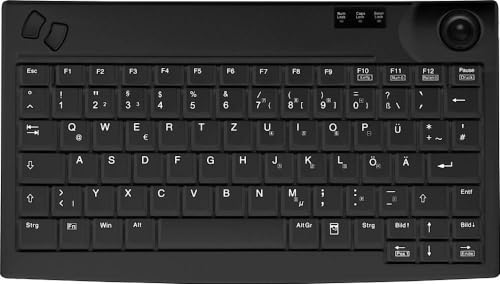 Active Key AK-440-TU-B/US USB Klavye ABD İngilizce, QWERTY Windows® Siyah Entegre Trackball von Active Key