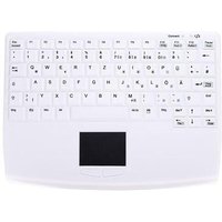 Active Key AK-4450 Hygiene-Tastatur mit Touchpad - QWERTZ Deutsch - Weiß von Active Key
