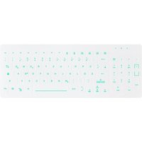 Active Key AK-CB7012 Hygiene Tastatur mit Beleuchtung - QWERTZ Deutsch - Weiß von Active Key