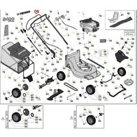 ORIGINAL ACTIVE schmaler Rohrstiel-Rasenmäher mit Selbstantrieb 051284 von Active