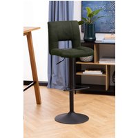 ACTONA GROUP Barhocker "Sylvia Barstuhl, Höhenverstellbar,", Trompetenfuß, Gasfeder, drehbar, vertikale Nähte, 2er-Satz von Actona Group