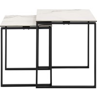 ACTONA GROUP Couchtisch "Katrine", (Set, 2 St., Set aus 2 Couchtischen), Tischplatte aus Keramik, 2er-Set, B: 50 cm, weitere Farben erhältlich von Actona Group