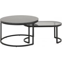 ACTONA GROUP Couchtisch "Spiro, Bestseller Tisch-set, 2-teilig, 1 rund & 1 oval, Scandi-Stil" Wohnzimmertisch, OTTOs Choice, 2 Stk. tlg. Glas & Schwarzes Marmor-look Tischplatten, Schwarzes Gestell ACTONA GROUP Couchtisch "Spiro, Bestseller Tisch-set, 2-teilig, 1 rund & 1 oval, Scandi-Stil" Wohnzimmertisch, OTTOs Choice, 2 Stk. tlg. Glas & Schwarzes Marmor-look Tischplatten, Schwarzes Gestell von Actona Group