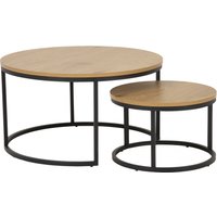 ACTONA GROUP Couchtisch "Spiro, TOPSELLER Rund, 2-teiliges Set, Moderner Stil" Couchtisch, Beistelltisch, OTTOs Choice, 2 Stk. tlg. Robust, Schwarzes Gestell, Skandinavisches Design, Holzoptik ACTONA GROUP Couchtisch "Spiro, TOPSELLER Rund, 2-teiliges Set, Moderner Stil" Couchtisch, Beistelltisch, OTTOs Choice, 2 Stk. tlg. Robust, Schwarzes Gestell, Skandinavisches Design, Holzoptik von Actona Group