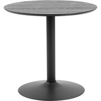 ACTONA GROUP Esstisch "Ibiza", (1 St.), Cafetisch, Esstisch rund Ø 80 cm, Schwarz, mit Trompete Gestell von Actona Group