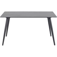 ACTONA GROUP Esstisch "Wilhelm" rechteckig mit Keramiktischplatte und schwarzen Metallbeinen von Actona Group