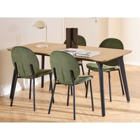ACTONA GROUP Esszimmer-Set "Essgruppe, Speisetisch mit Wohnzimmerstühlen", (Set, 5 St., 1x Tisch + 4x Stühle), 1x Tisch + 4x Stühle von Actona Group
