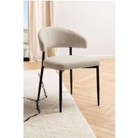 ACTONA GROUP Esszimmerstuhl "Edina – Esszimmerstuhl, Stuhl, 2er-Set, weicher Stoff, pflechteleicht" () Robuste schwarze Beine, verschiedene Varianten, hervorrangend Komfort von Actona Group