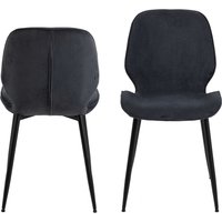 ACTONA GROUP Esszimmerstuhl "Femke" () Essstuhl, Stoffbezug, Stahl Beinen, 4er Set. Sitzhöhe: 46,5 cm von Actona Group