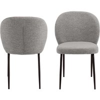 ACTONA GROUP Esszimmerstuhl "Patricia Polsterstuhl" () Wohnzimmerstuhl, (Set, 2 St) Stoffbezug, Stahl Beinen, Sitzhöhe 48 cm von Actona Group