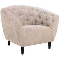 ACTONA GROUP Loungesessel "Ria" 1-Sitzer, Chenille beige, mit Rautenheftung und Taschenfedern von Actona Group