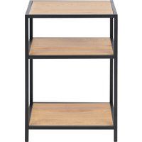 ACTONA GROUP Nachttisch, Metallgestell im modernen Industrielook, 2 Einlegeböden, Höhe 63 cm von Actona Group