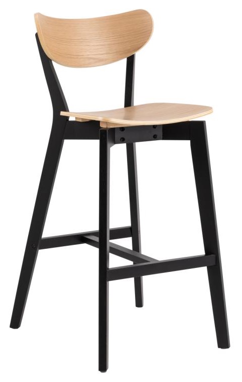 Actona Barhocker ROXBY in Sitz Eiche Nachbildung/Gestell Eiche Nachbildung schwarz Actona Barhocker ROXBY in Sitz Eiche Nachbildung/Gestell Eiche Nachbildung schwarz von Actona