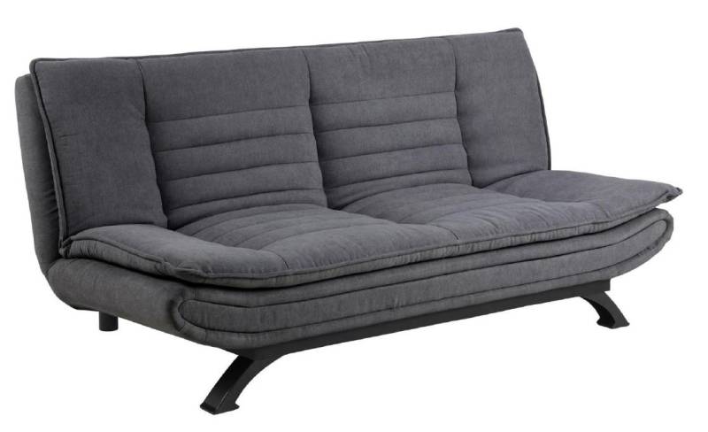 Actona Schlafsofa FAITH in Stoff Enjoy dunkelgrau, Gestell matt schwarz von Actona