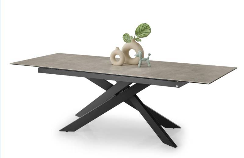 Esstisch  in Glas-Keramik Anista rau grau von Actona