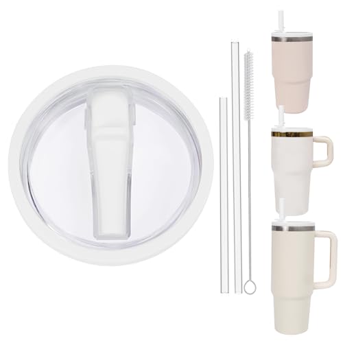Auslaufsicherer Ersatzdeckel mit Strohhalm, passend für Stanley Adventure Quencher H2.0, 850 ml, 567 ml, mit Henkel und 567 ml ohne Henkel (polarfarben, 567 ml und 850 ml) von Acuewuja