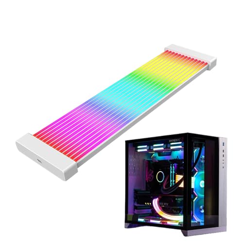 Acunny ARGB-Band, ARVB-Band PC | 24-polige PC-Kabelverlängerung mit Muffe und farbigem Steckeradapter, farbiger Steckeradapter, Neon-LED-Streifen, Zubehör von Acunny