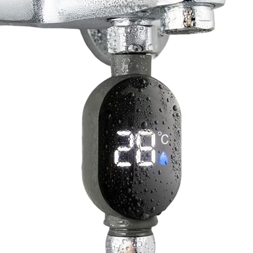 Acunny Duschwassertemperaturmessgerät, LED-Duschtemperaturzähler | Digitale LED-Anzeige Sofort-Ablesbares Temperaturmessgerät für das Bad – Smart Monitor Acunny Duschwassertemperaturmessgerät, LED-Duschtemperaturzähler | Digitale LED-Anzeige Sofort-Ablesbares Temperaturmessgerät für das Bad – Smart Monitor von Acunny