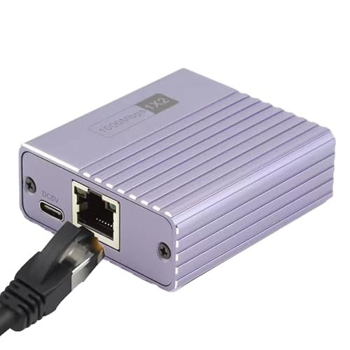 Acunny Ethernet Verteiler | 1 zu 4 LAN Splitter für Ethernet,Gigabit Router Adapter Latenzarm Für PC Kamera TV-Box Haushalt Wohnzimmer von Acunny