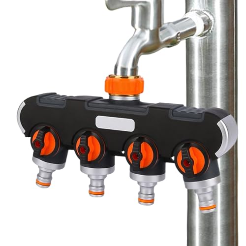 Acunny Gartenschlauchteiler – Wasserhahnadapter für den Außenbereich – Adapter 4 Wege, robust, wasserdicht, für Tropfbewässerung, Gartenbewässerungssysteme und Bewässerung Acunny Gartenschlauchteiler – Wasserhahnadapter für den Außenbereich – Adapter 4 Wege, robust, wasserdicht, für Tropfbewässerung, Gartenbewässerungssysteme und Bewässerung von Acunny