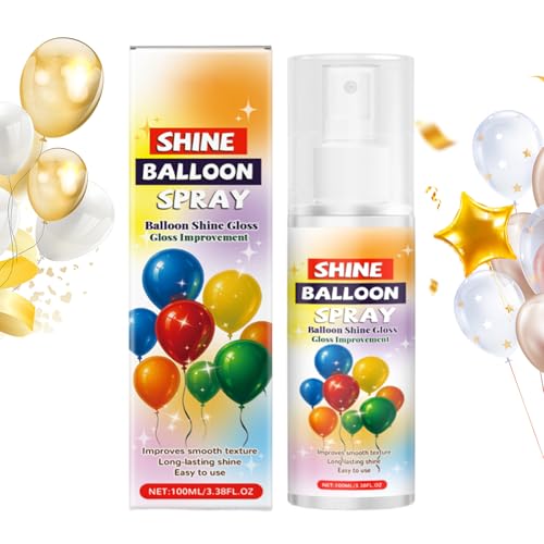 Acunny Glänzendes Spray für dekorative Luftballons | Glanzstrang für Dekorationen – schnell trocknend für Partys, Hochzeiten und Tischdekoration Acunny Glänzendes Spray für dekorative Luftballons | Glanzstrang für Dekorationen – schnell trocknend für Partys, Hochzeiten und Tischdekoration von Acunny