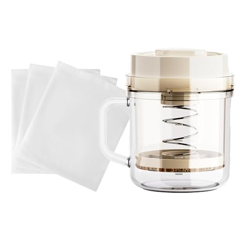 Acunny Joghurtsieb, Joghurtfilter, Lebensmittelfilter mit 3 Mesh-Filterbeuteln, wiederverwendbares Sieb für die Zubereitung von dicken und cremigen Joghurt-Chargen Acunny Joghurtsieb, Joghurtfilter, Lebensmittelfilter mit 3 Mesh-Filterbeuteln, wiederverwendbares Sieb für die Zubereitung von dicken und cremigen Joghurt-Chargen von Acunny