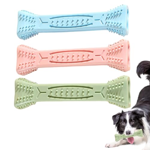 Acunny Kauspielzeug für Hunde, Knochenspielzeug für Hunde, 3 x Zahnbürste, Kauspielzeug – bissfester Knochen-Stick, Mahlstab zur Linderung von Langeweile, Wohlbefinden Acunny Kauspielzeug für Hunde, Knochenspielzeug für Hunde, 3 x Zahnbürste, Kauspielzeug – bissfester Knochen-Stick, Mahlstab zur Linderung von Langeweile, Wohlbefinden von Acunny