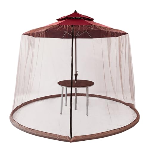 Acunny Netz für Terrasse, Net GNAT Umbrella Patio | Net GN GNAT Net | Patio Sunshade Mesh Screen für Garten Balkon 9,8 x 7,6 ft Backyard Canopy Netting mit Reißverschluss von Acunny