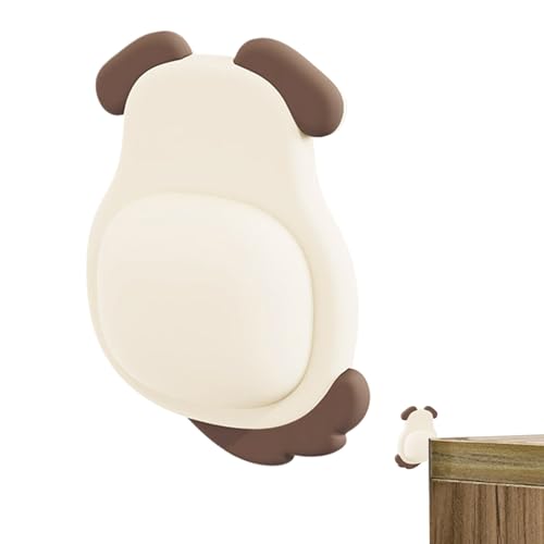 Acunny Selbstklebender Türgriffschutz, Geräuscharmer Wandschutz Gegen Türgriffkontakt, Karikatur Tiermotiv Stoßschutzpolster Für Wohnung Badezimmer Küche von Acunny