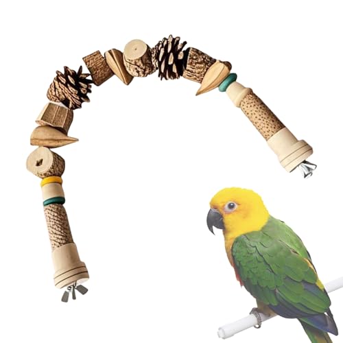 Acunny Spielzeug für Papageien, Kauspielzeug, Ananasnuss für Vögel, Zubehör aus Tannenzapfen und Seil für Käfig, Kletter- und Nymphensittich, Untrennbar und Aras Acunny Spielzeug für Papageien, Kauspielzeug, Ananasnuss für Vögel, Zubehör aus Tannenzapfen und Seil für Käfig, Kletter- und Nymphensittich, Untrennbar und Aras von Acunny