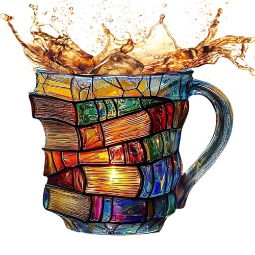 Acunny Tasse - Bücherregal Becher Bücherwurm Geschenk Ausgefallene Tassen Bibliothek Keramik Büchertassen Für Bücherliebhaber Milchtasse Mit Griff Kaffee & Tee Vintage Ästhetischem Design Acunny Tasse - Bücherregal Becher Bücherwurm Geschenk Ausgefallene Tassen Bibliothek Keramik Büchertassen Für Bücherliebhaber Milchtasse Mit Griff Kaffee & Tee Vintage Ästhetischem Design von Acunny