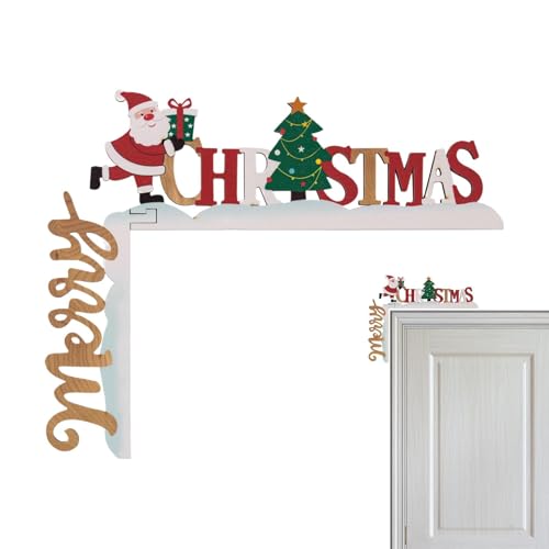Acunny Türrahmen Deko Weihnachten - Türrahmen Deko Mit Doppelseitigem Weihnachtsmann Muster Türrahmen Deko Weihnachten, Weihnachtsdeko Türrahmen von Acunny