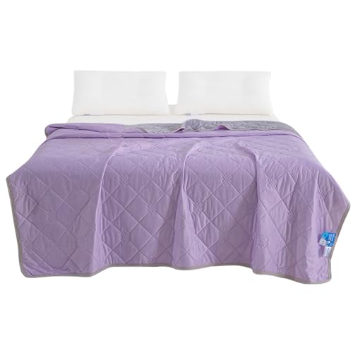 Kühldecke Bett Kühldecken Zum Schlafen Rosa Kuscheldecke Kühlende Bettwäsche Waschbar Atmungsaktiv Absorbiert Körperwärme Selbstkühlende Schweißableitend Und Leichte Bettdecke,Wohndecke Reisedecke von Acunny