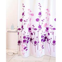 Duschvorhang lila Kunststoff B/L: ca. 180x200 cm von Acus