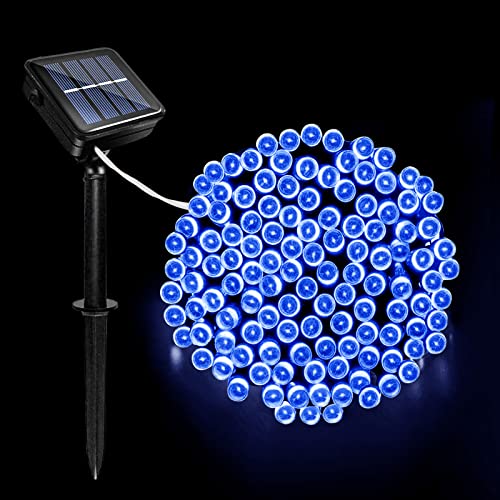 Acxilexy Solar Lichterkette Aussen, 12M 100 LED Kupferdraht Lichterketten mit 8 Lichtmodi, IP65 Wetterfest Solar Lichterkette Deko für Innen & Außen Balkon Garten Hochzeiten Terrasse von Acxilexy