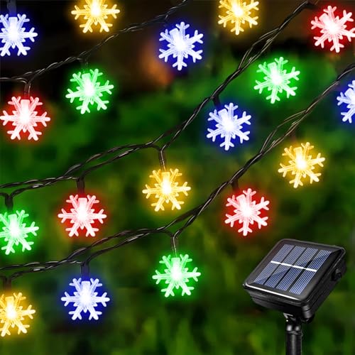 Acxilexy Solar Weihnachts Lichterkette 7 M 50 LEDs Schneeflocken lichterkette Außen Weihnachten Wasserdicht Schneeflocken Lichterkette Außen Solar für Weihnachtsfeier Garten Dekoration Acxilexy Solar Weihnachts Lichterkette 7 M 50 LEDs Schneeflocken lichterkette Außen Weihnachten Wasserdicht Schneeflocken Lichterkette Außen Solar für Weihnachtsfeier Garten Dekoration von Acxilexy
