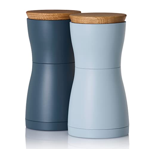 AdHoc MP128 Set Pfeffer- und Salzmühle Twin, CeraCut® Keramik Mahlwerk, dark blue&light blue von AdHoc