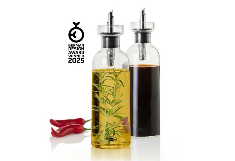 AdHoc Ölspender und Essigspender im Set AromaPour, (2-tlg), der 4in1 Genussexperte für Öl und Essig von AdHoc