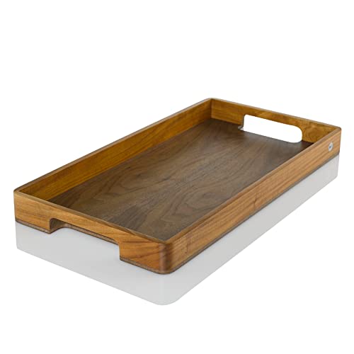 AdHoc ST21 Serviertablett für Tee, Kaffee oder Speisen Serve, Akazien-/Walnussholz von AdHoc