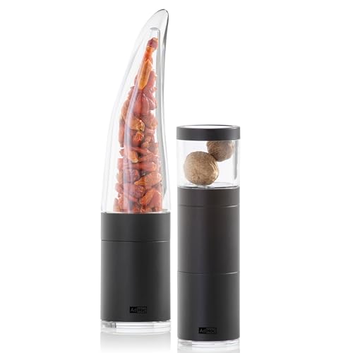 AdHoc Starter-Geschenkset | Chilimühle Pepe & Muskatnussmühle Muskatino in Schwarz inklusive Füllung gratis | 2 Gewürzschneider in exklusiver Geschenk Verpackung direkt von AdHoc AdHoc Starter-Geschenkset | Chilimühle Pepe & Muskatnussmühle Muskatino in Schwarz inklusive Füllung gratis | 2 Gewürzschneider in exklusiver Geschenk Verpackung direkt von AdHoc von AdHoc