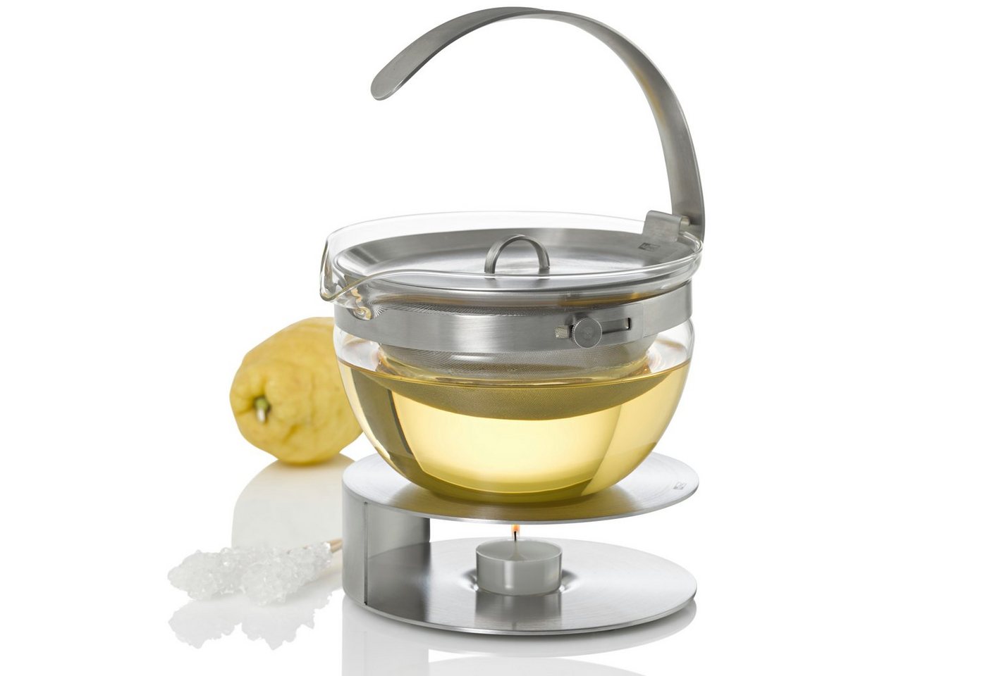 AdHoc Stövchen LIMBO, (1-tlg), Speisewärmer und Kannenstövchen aus Edelstahl von AdHoc