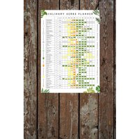 A3 Pflanzlicher Kräuter Anbauplaner // Kleingarten - Und Gartenkalender Pflanz - Erntejahr Poster A3 Pflanzlicher Kräuter Anbauplaner // Kleingarten - Und Gartenkalender Pflanz - Erntejahr Poster von AdHortum