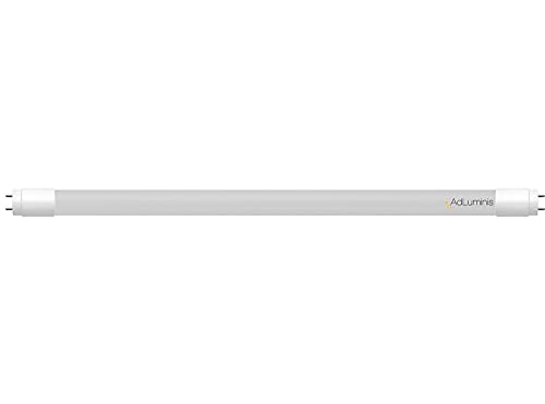 AdLuminis LED-Röhre Leuchtstoffröhre T8 mit Starter, tagweiß, 9W, 60cm, aus Polycarbonat, G13 Fassung, z.B. für Küche, Garage Keller, Werkstatt von AdLuminis
