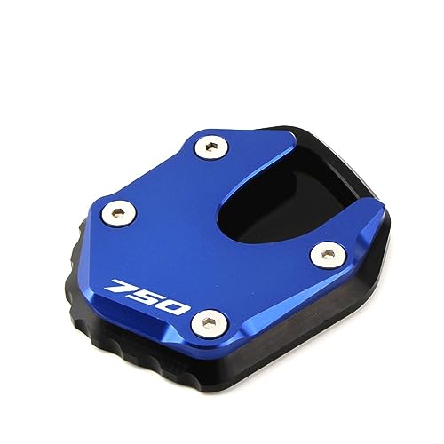 AdaNti Für Honda Für Forza 750 Für FORZA750 2020-2023 Motorrad CNC Aluminium Ständer Fuß Seite Stehen Verlängerung Pad Unterstützung Platte Seitenständer-Verlängerungspolster(Blau) von AdaNti