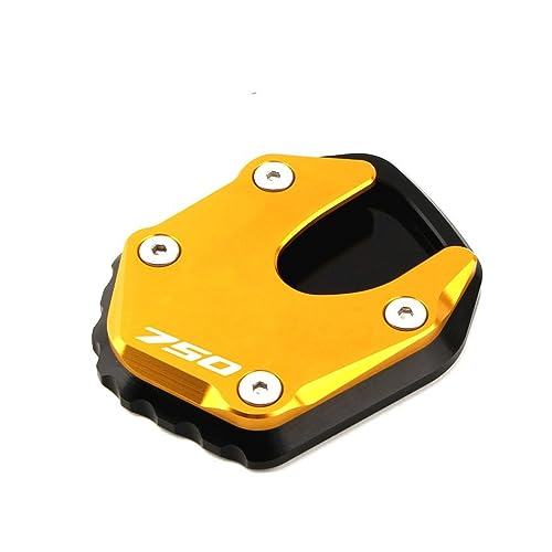 AdaNti Für Honda Für Forza 750 Für FORZA750 2020-2023 Motorrad CNC Aluminium Ständer Fuß Seite Stehen Verlängerung Pad Unterstützung Platte Seitenständer-Verlängerungspolster(Gold) von AdaNti