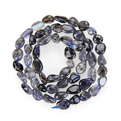 3 Strands Top Quality Natural Multi Colors Fluorite Gemstone 6-9mm Free Form Oval Pebbly Stone Beads (total ~ 45 Inch) for Jewelry Craft Making GZ11-76 von Adabele