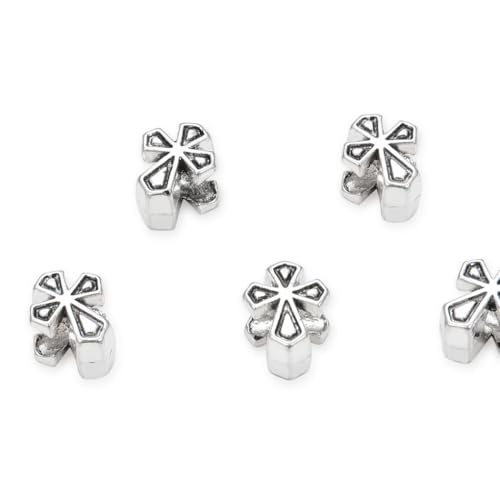 5 x Cross Sign Faith and Hope Charms Beads Antique Silver Tone Fits Pandora Biagi Troll Chamilla Other European Charm Bracelet #MEC-07 by adabele charms 5 x Cross Sign Faith and Hope Charms Beads Antique Silver Tone Fits Pandora Biagi Troll Chamilla Other European Charm Bracelet #MEC-07 by adabele charms von Adabele